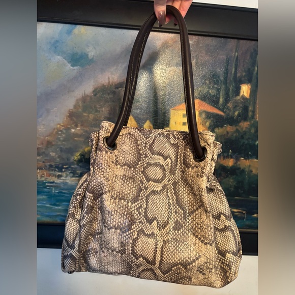 Furla Python Embossed Shoulder Bag - Picture 17 of 17